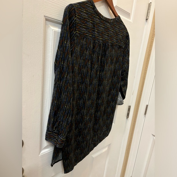 Magnolia Grace Asymmetrical Hem Long Sleeve Women Size L Viscose - Picture 3 of 6